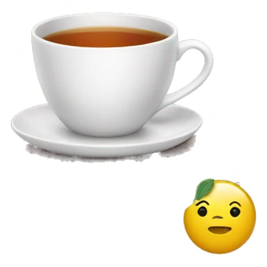 cup of tea on top of two books sticker