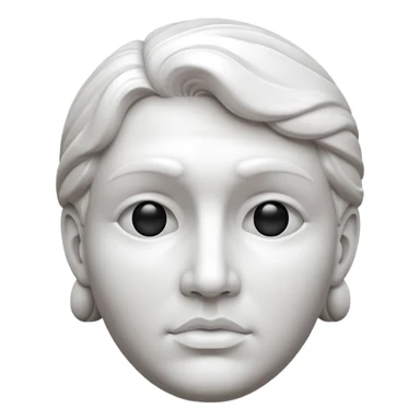 Sculpture face 3d sticker