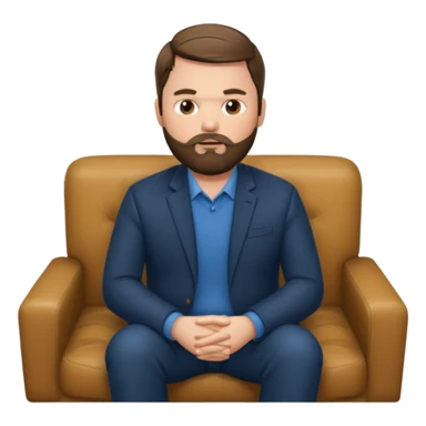 Its JD vance with a beard on a couch sticker