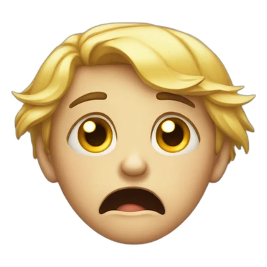 crying and wailing and shrinking sticker