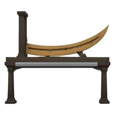 Historic French revolution guillotine  sticker