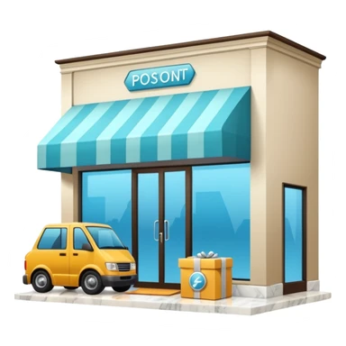 goods delivery point boutique sticker