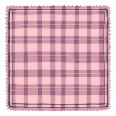 Light pink plaid blanket sticker