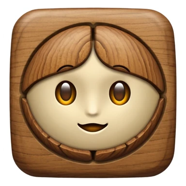 Walnut-shaped emoji sticker