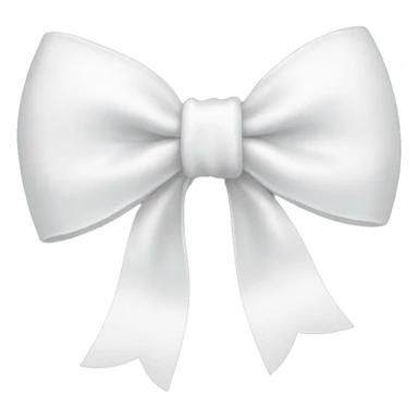 white bow sticker