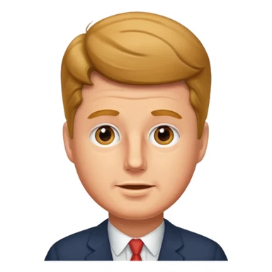 John Kennedy realystic sticker