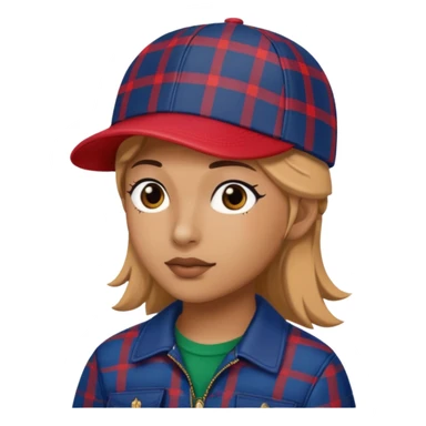 "Plaid Gucci cap worn sideways"  sticker