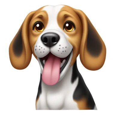 happy beagle sticker