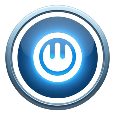 The round blue sign on the night building  sticker