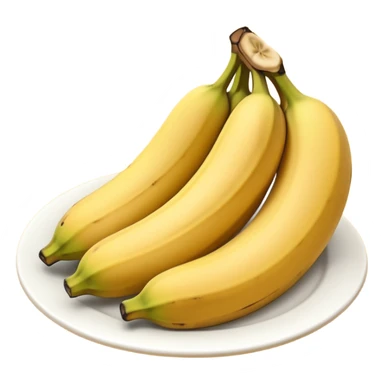 Panquecas em um prato redondo com rodelas de banana sticker