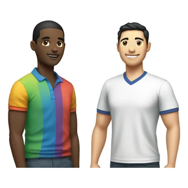 Black and Chinese man sticker