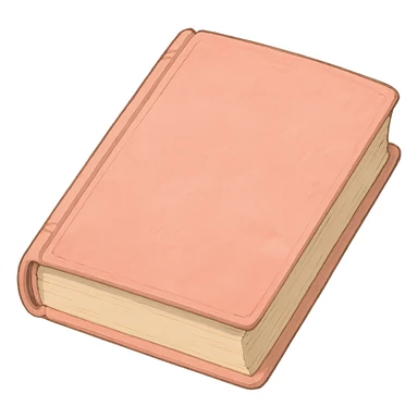 ghibli style light pink book sticker