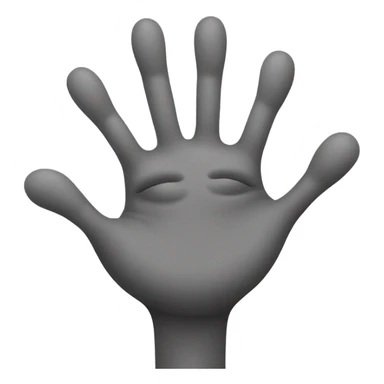 un pequeño alienigena gris con grandes ojos negros que saluda sticker