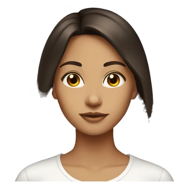 brunette girl esoteric sticker