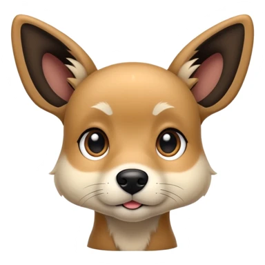 Black fawn dog sticker