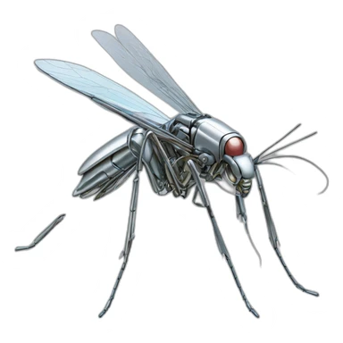 Mosquito robot style hajime sorayama sticker