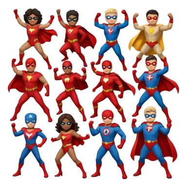 Superheroes sticker