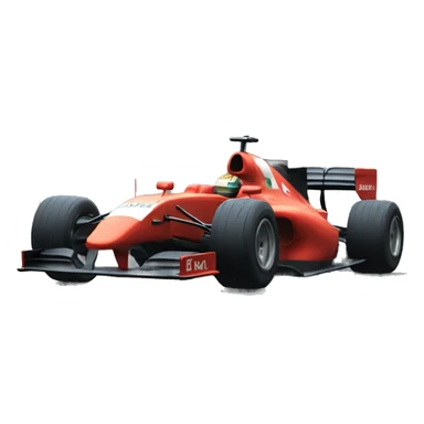 F1 car drive by cat sticker