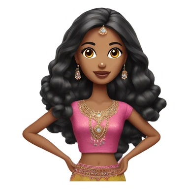 indian barbie doll sticker