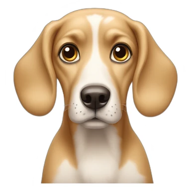 dog with very very big eyes sticker