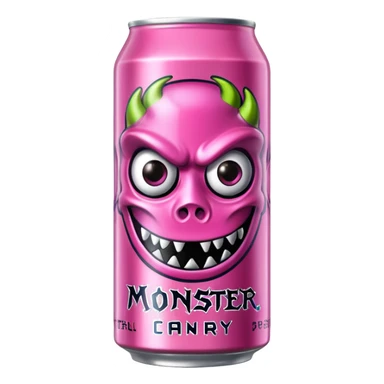 Pink monster energy drink with the logo of original monster company energy drink do not add the face in it just normal monster can  sticker