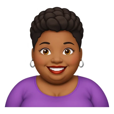 Fat black gay woman sticker