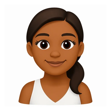 turn the second man in emoji style of the 1st image, match the facial features and match dressing style of the 2nd image, she is wearing white tank top lose sticker