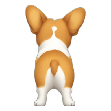 Corgi-butt-rear-view sticker