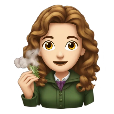 Hermione smoking herbs sticker