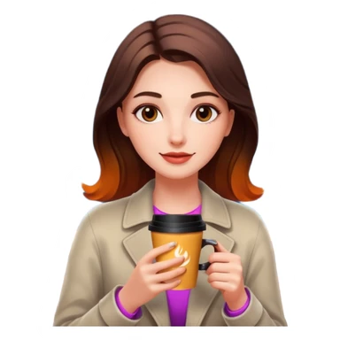 Woman with coffee , coffe shopwith  neon glow, Midnight Wander. sticker