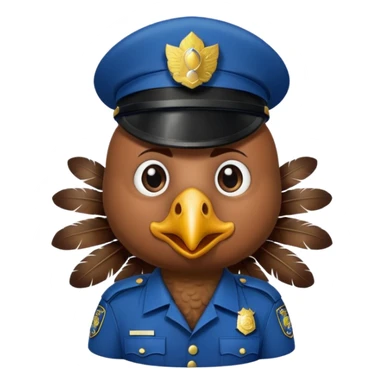 Turkey cop sticker