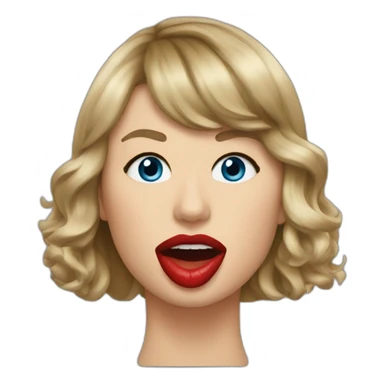 taylor-swift-mouth-bbc sticker