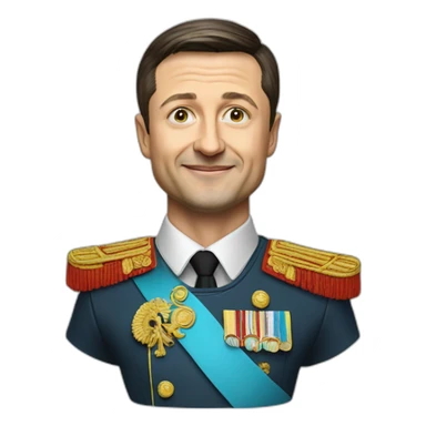 Vladimir Zelensky in moskow sticker