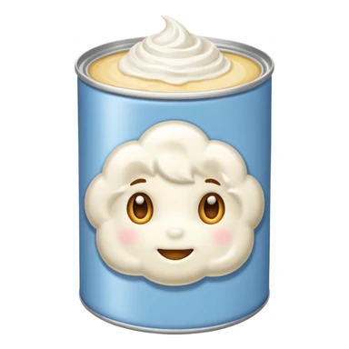 creme fouette avec une bombe sticker