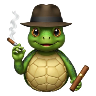 Gangster turtle sticker