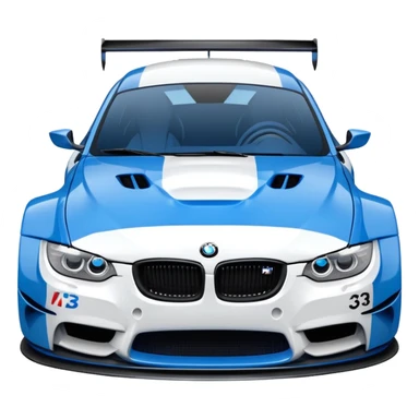 Make BMW M3 GTR emoji in detailed! sticker