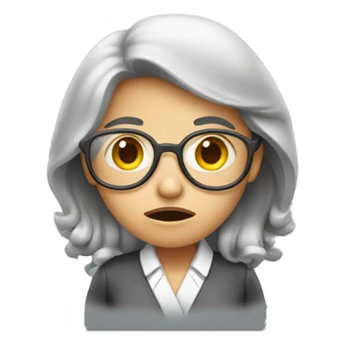 Female scientist upset  sticker