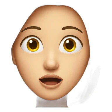 Surprised woman sticker