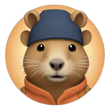 capybara disguise as naruto sticker