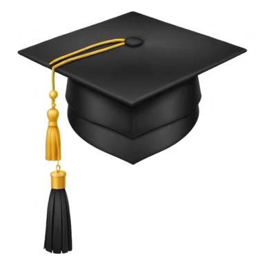 black grad cap sticker