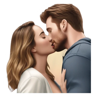 Chris Evans kissing Ana de Armas sticker