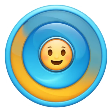 make me a loading skyblue emoji rotating animateded one sticker