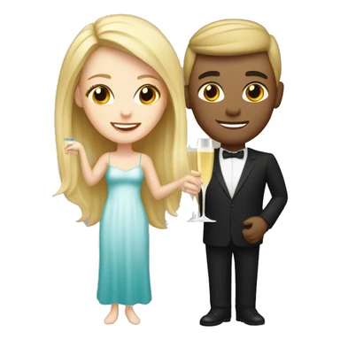 white girl and champagne  sticker