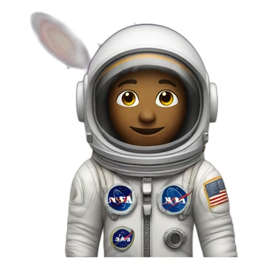 hippie in astronaut suite sticker