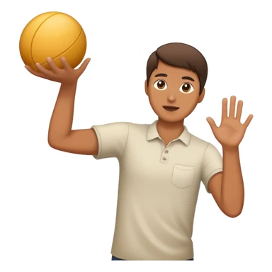 person throwing an object sticker