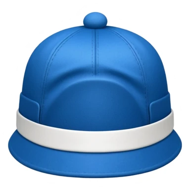 Blå dansk student hue sticker