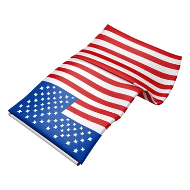 folded upside down American flag sticker