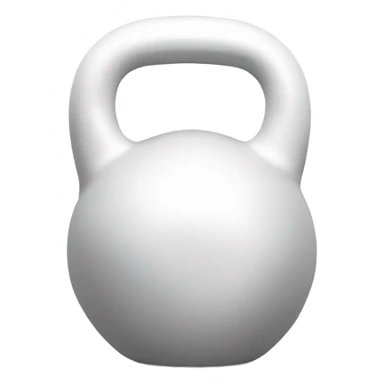 Withe kettlebell sticker