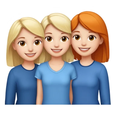 Three girls posing together sticker