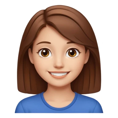 Brown-haired girl posing for a video to post on instagram sticker
